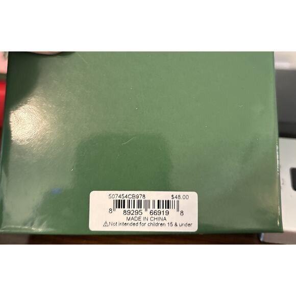 NIB Betsey Johnson Set Winking Reindeer & Gingerbread Girl Brooch Pin Gift Box - Picture 12 of 13